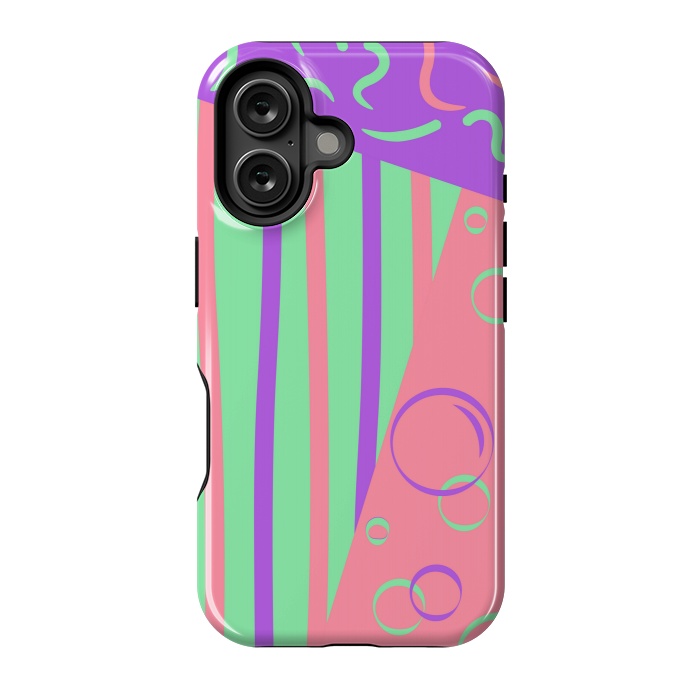 iPhone 16 StrongFit PINK ABSTRACT PATTERN by MALLIKA