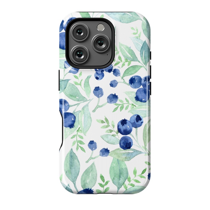 iPhone 16 Pro StrongFit Blue Berry Pattern by  Utart