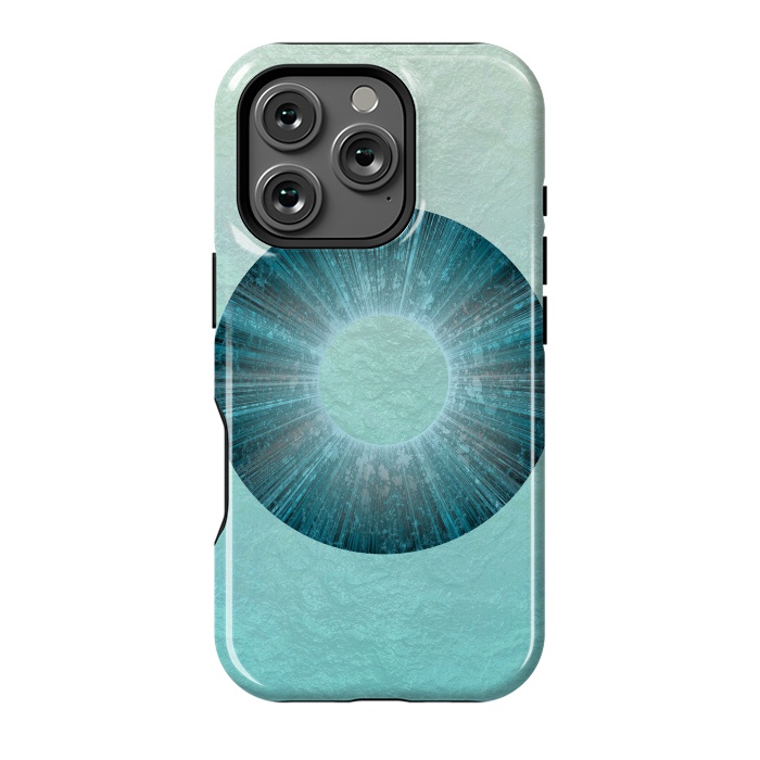 iPhone 16 Pro StrongFit Turquoise Alien Iris 2 by Andrea Haase