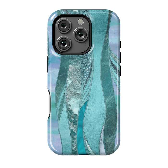 iPhone 16 Pro StrongFit Turquoise Green Glamour by Andrea Haase