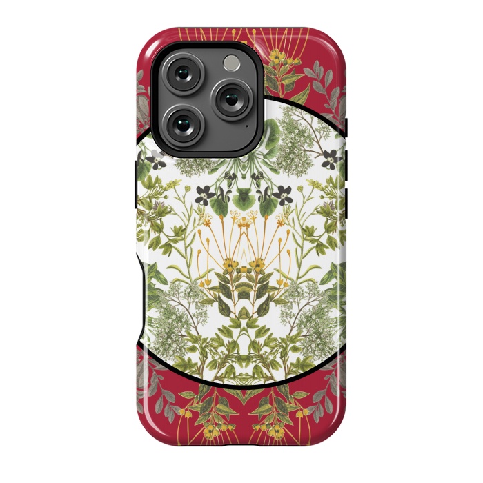 iPhone 16 Pro StrongFit Botanic Patchwork by Zala Farah