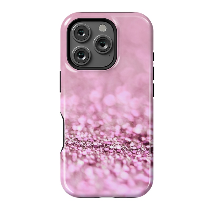 iPhone 16 Pro StrongFit Rose Gold Blush Glitter by  Utart