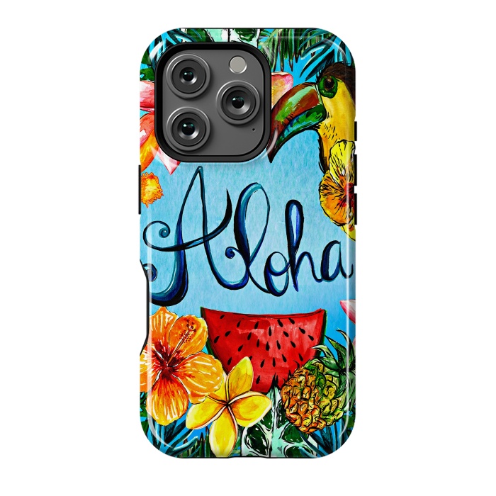 iPhone 16 Pro StrongFit Aloha Tropical Fruits by  Utart