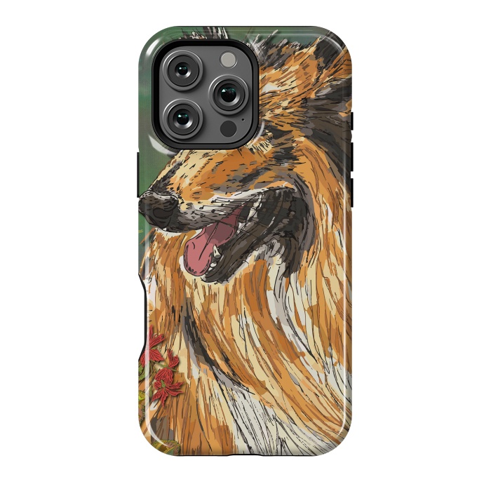 iPhone 16 Pro Max StrongFit Rough Collie (Summer) by Lotti Brown