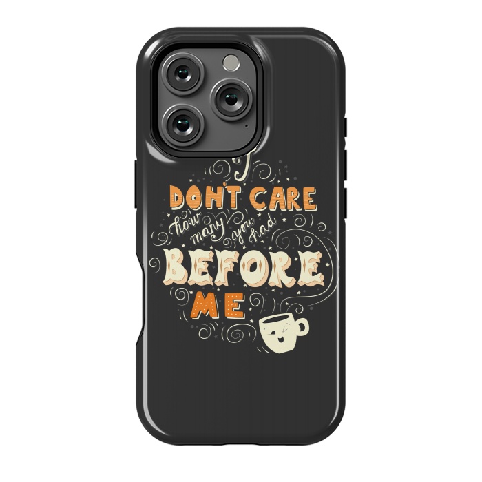 iPhone 16 Pro StrongFit Coffee typography funny design by Jelena Obradovic