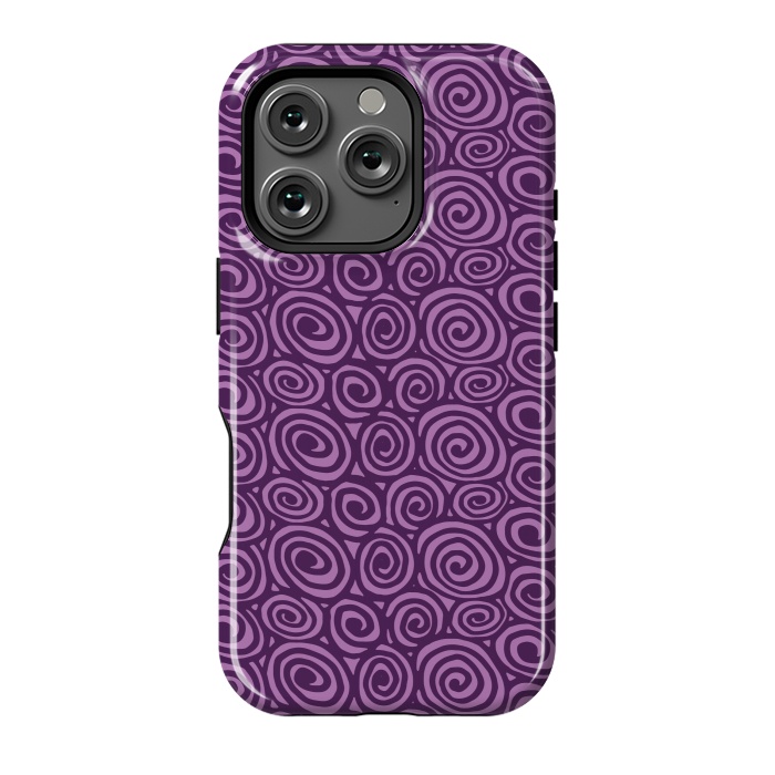 iPhone 16 Pro StrongFit Spiral pattern by Laura Nagel