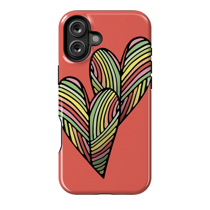 iPhone 16 Plus StrongFit Two Hearts by Majoih