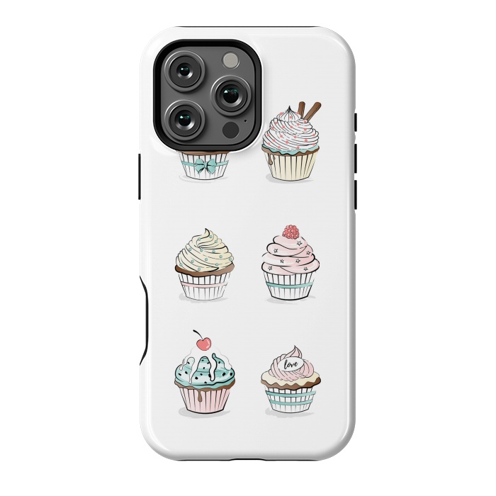 iPhone 16 Pro Max StrongFit Sweet Cupcakes by Martina