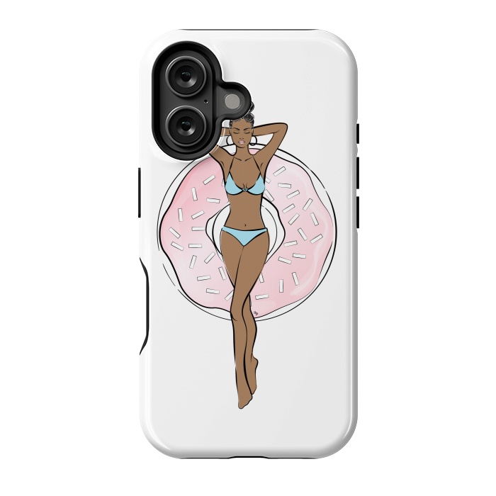 iPhone 16 StrongFit Summer time relax Dark skin by Martina