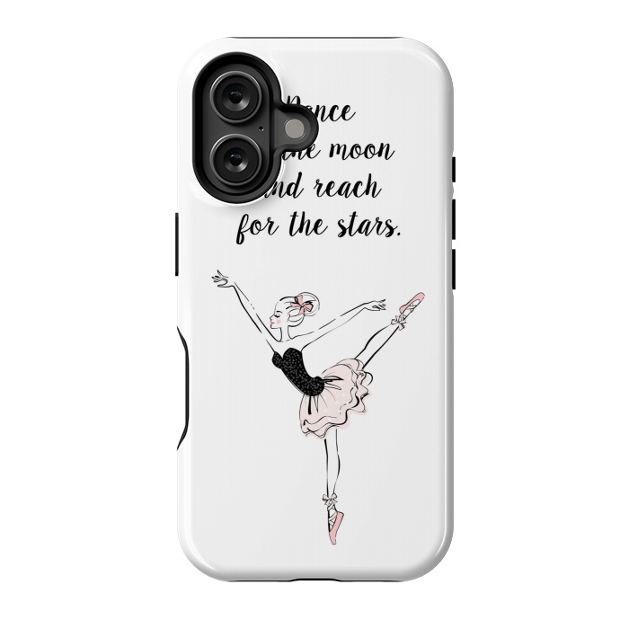 iPhone 16 StrongFit Little Ballerina Dance Quote by Martina