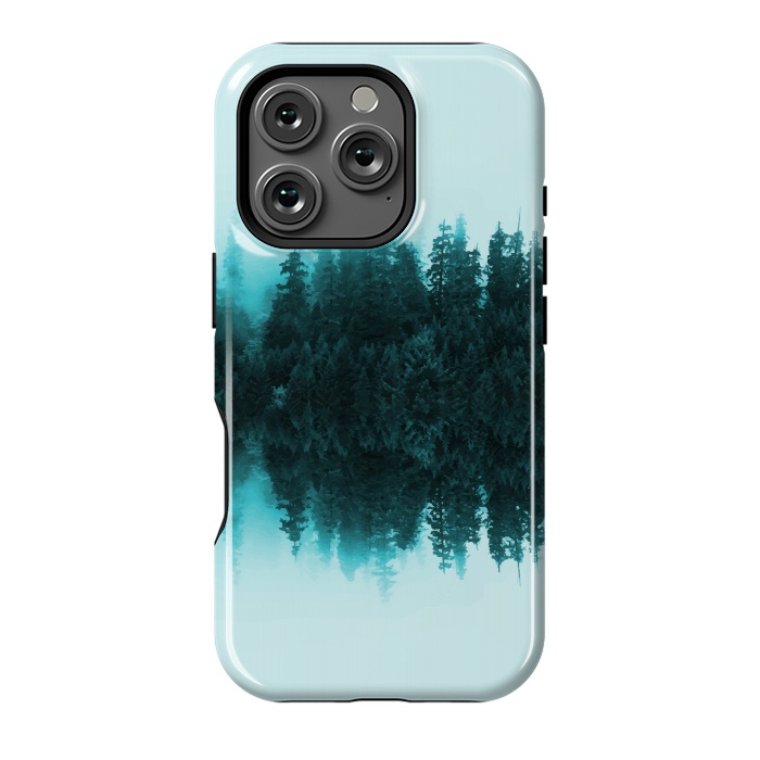 iPhone 16 Pro StrongFit Cloudy Forest by Creativeaxle