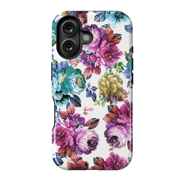 iPhone 16 StrongFit Fluorescent Roses by Creativeaxle