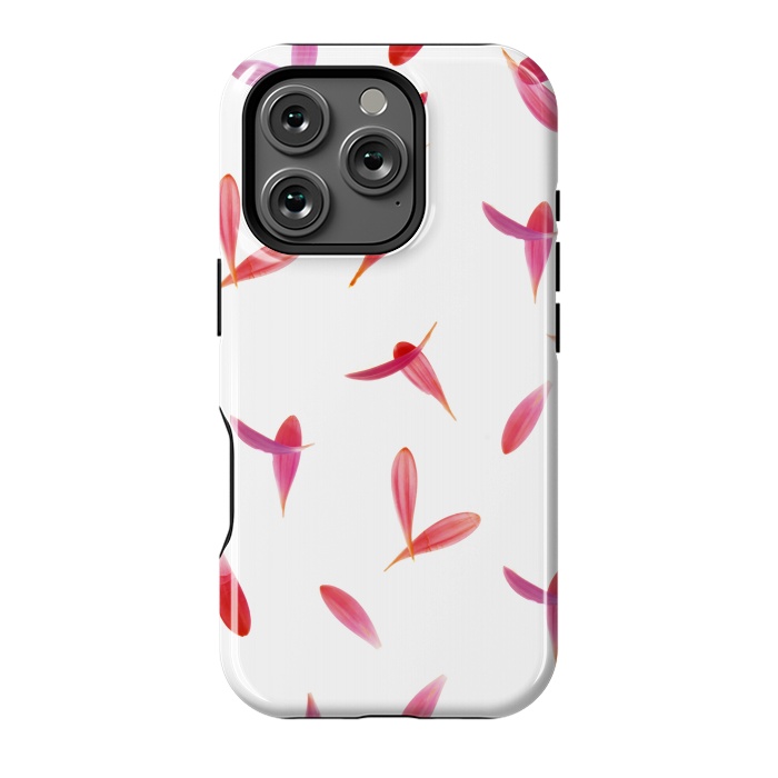 iPhone 16 Pro StrongFit Red Rose Leaves by Creativeaxle