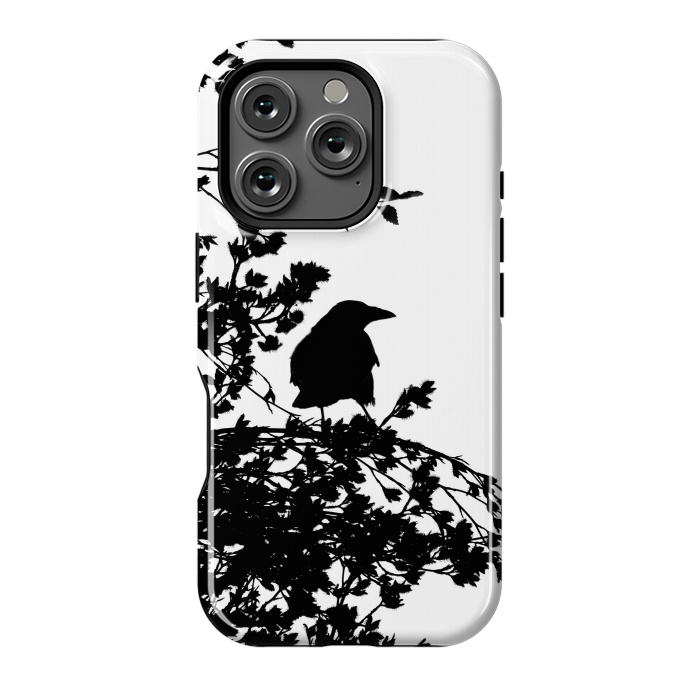 iPhone 16 Pro StrongFit Black And White Bird by Andrea Haase