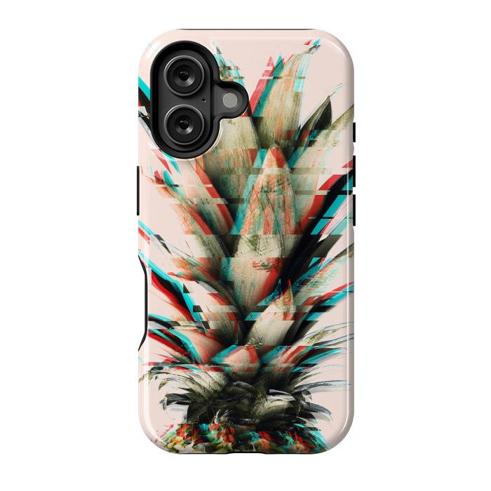 iPhone 16 StrongFit Glitch pineapple by Mmartabc