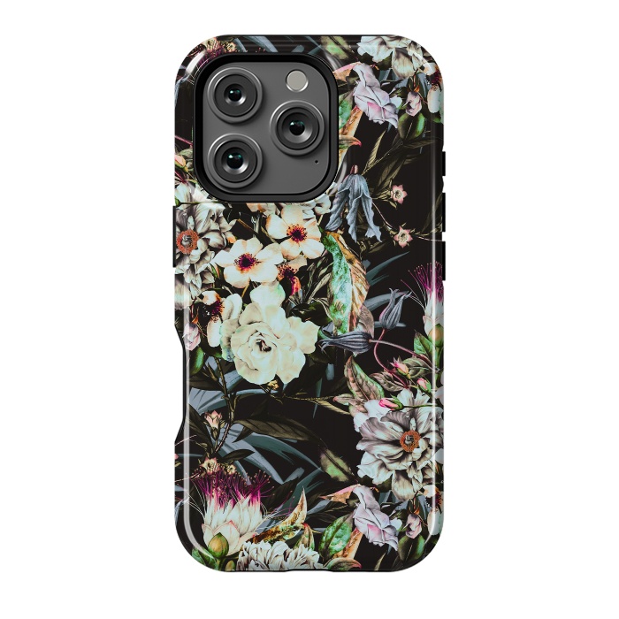 iPhone 16 Pro StrongFit Dark flowery colorful bouquet by Mmartabc