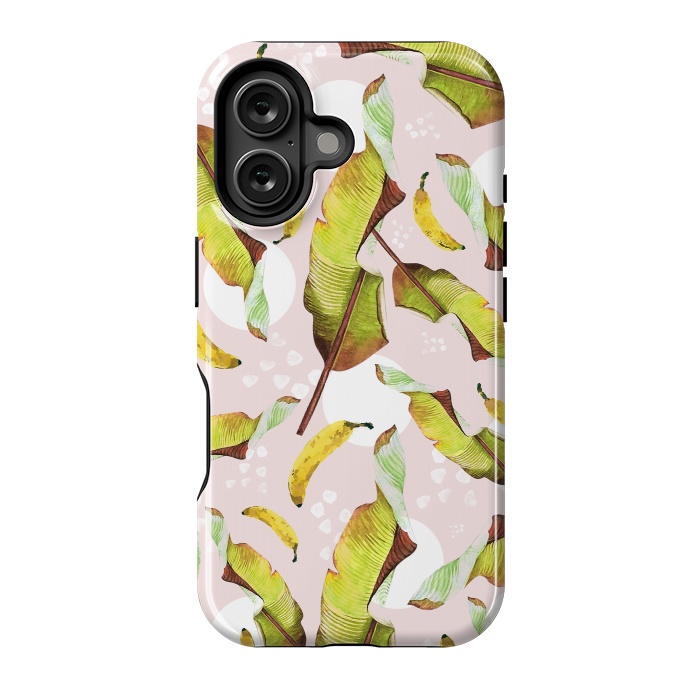 iPhone 16 StrongFit Banana leaf and bananas by Mmartabc