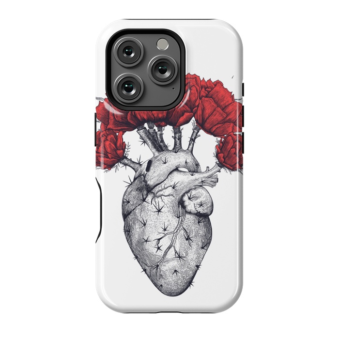 iPhone 16 Pro StrongFit Cactus heart by kodamorkovkart