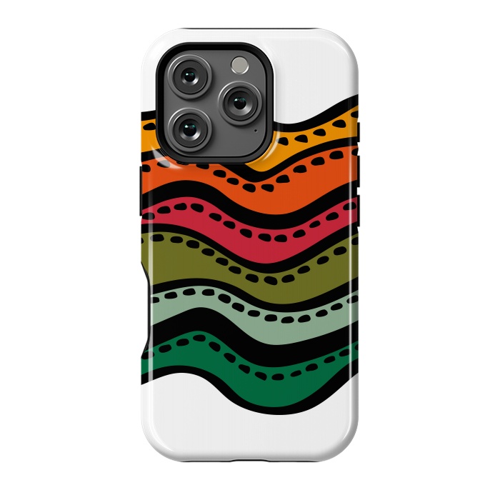 iPhone 16 Pro StrongFit Color Waves by Majoih