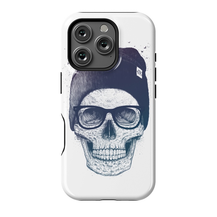 iPhone 16 Pro StrongFit Colorful skull in hat by kodamorkovkart