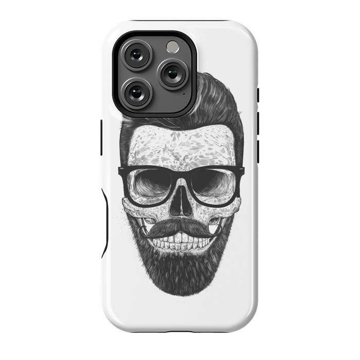 iPhone 16 Pro StrongFit Hipster skull by kodamorkovkart