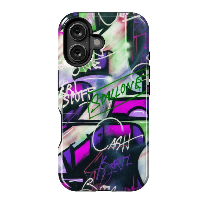 iPhone 16 StrongFit Colorful Graffiti by Andrea Haase