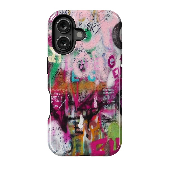 iPhone 16 StrongFit Colorful GraffitiArt by Andrea Haase