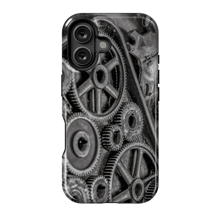 iPhone 16 StrongFit Steampunk Gear by Andrea Haase