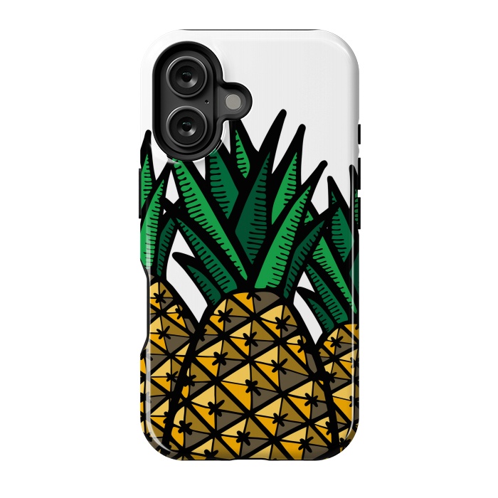 iPhone 16 StrongFit Pineapple Field by Majoih