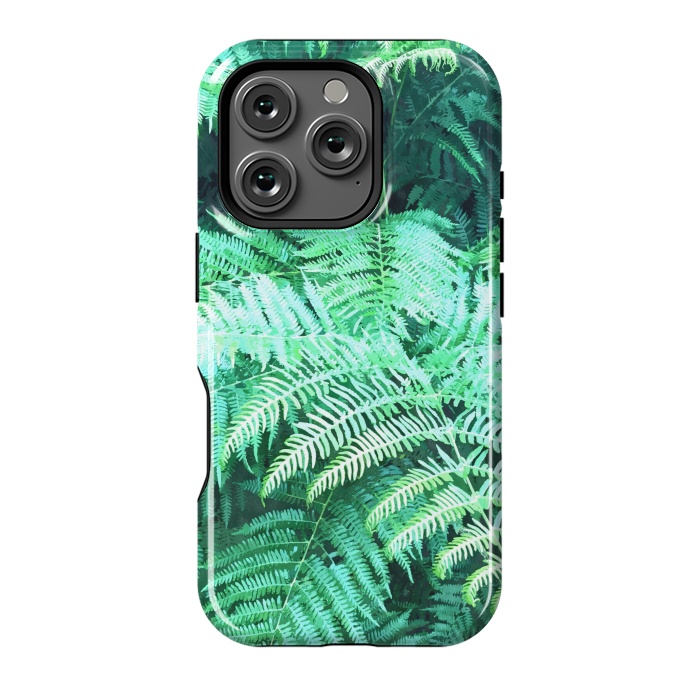 iPhone 16 Pro StrongFit Fern Tropical Leaves by Alemi