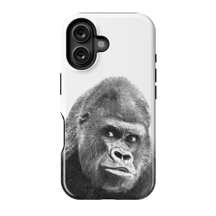 iPhone 16 StrongFit Black and White Gorilla by Alemi