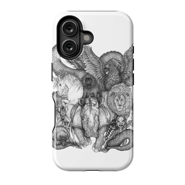 iPhone 16 StrongFit The Impossible Menagerie by ECMazur 