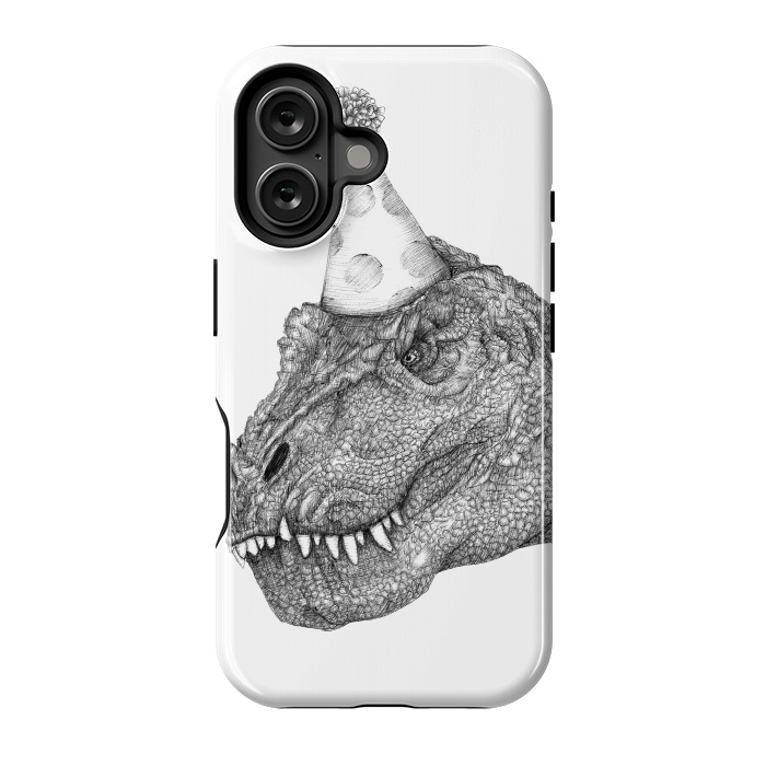 iPhone 16 StrongFit Party Dinosaur by ECMazur 