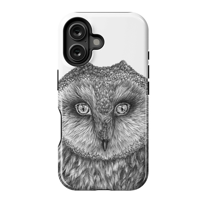 iPhone 16 StrongFit Little Barn Owl by ECMazur 