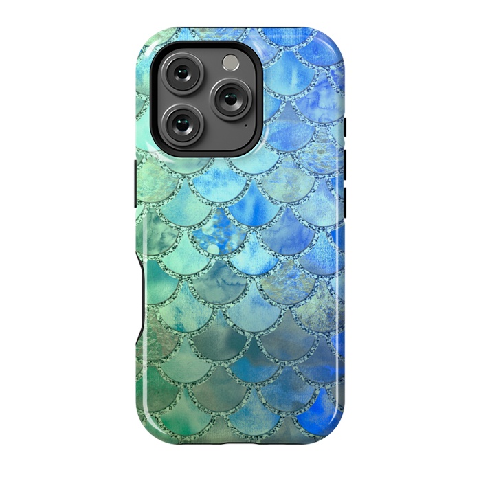 iPhone 16 Pro StrongFit Ocean green and blue Mermaid Scales by  Utart