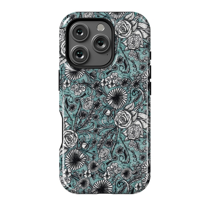 iPhone 16 Pro StrongFit Flowers by Camila