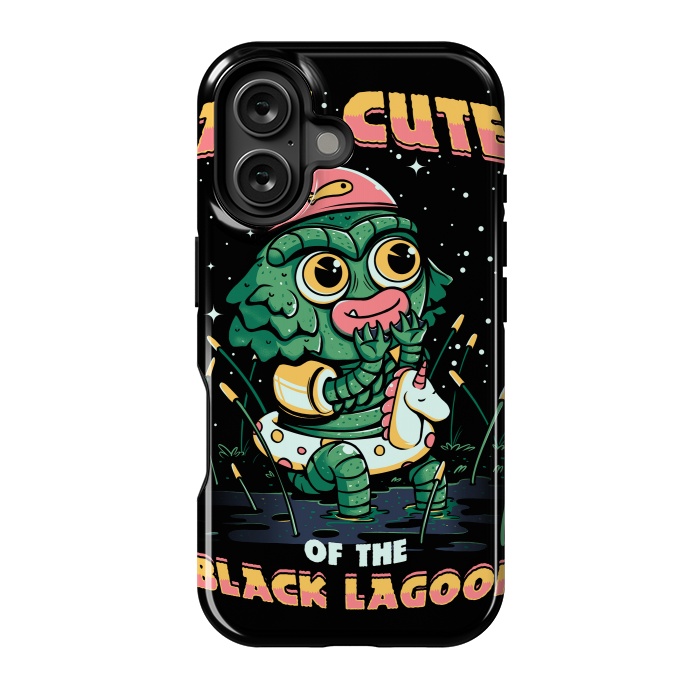 iPhone 16 StrongFit Cute of the black lagoon! by Ilustrata