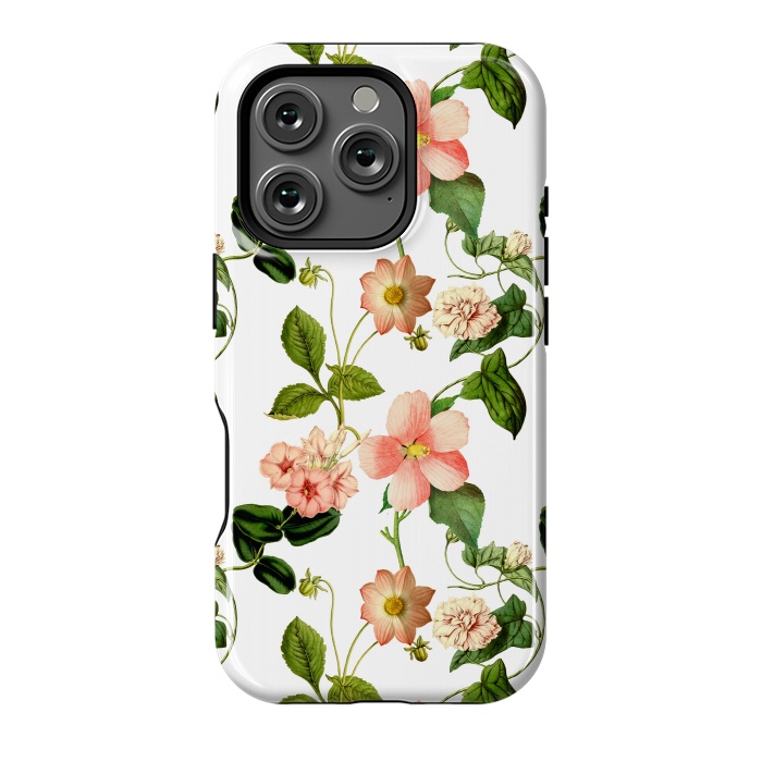 iPhone 16 Pro StrongFit Lovely vintage flower pattern by  Utart