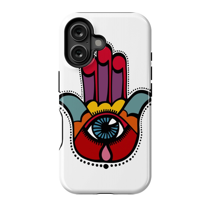 iPhone 16 StrongFit Pop Hamsa by Majoih