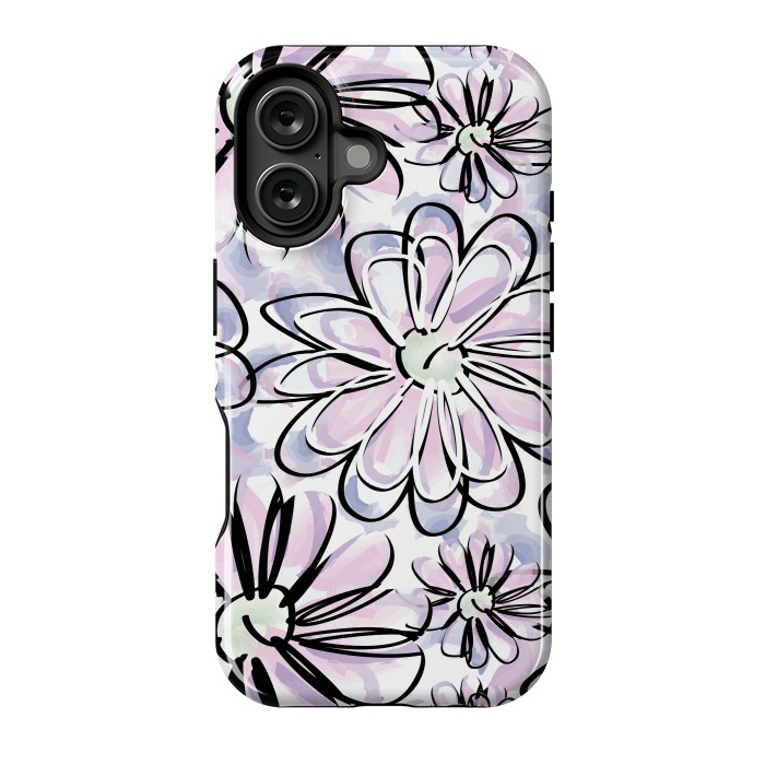 iPhone 16 StrongFit Watercolor flowers by Camila