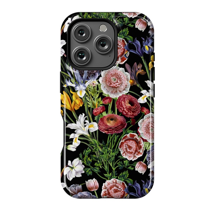 iPhone 16 Pro StrongFit Vintage Flower Pattern by  Utart