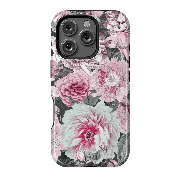 iPhone 16 Pro StrongFit Romantic Vintage Flower Pattern by Andrea Haase