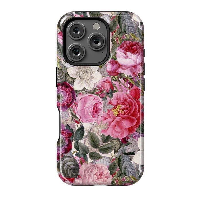 iPhone 16 Pro StrongFit Luxuriantly Vintage Flower Pattern by  Utart