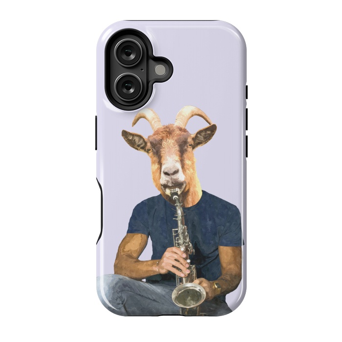 iPhone 16 StrongFit Goat Musician Illustration by Alemi