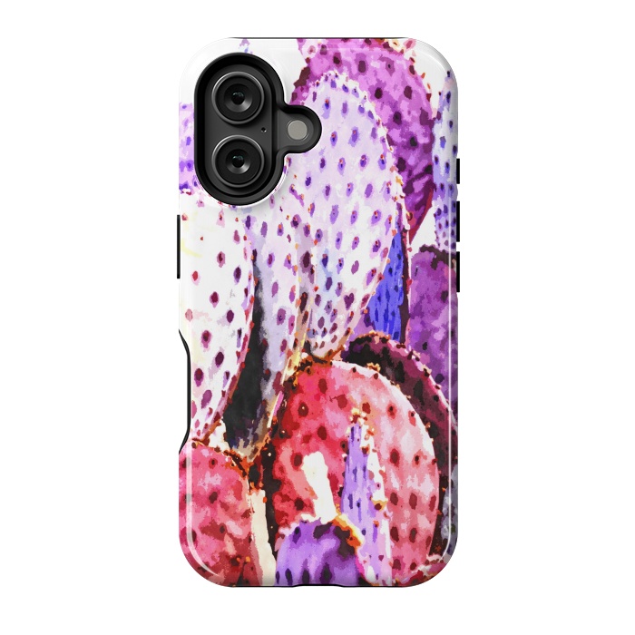 iPhone 16 StrongFit Purple Cactus Illustration by Alemi