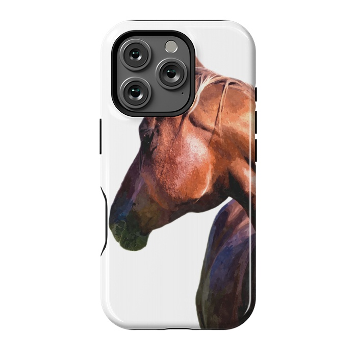 iPhone 16 Pro StrongFit Horse Portrait by Alemi