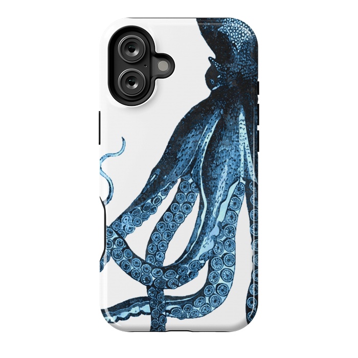 iPhone 16 Plus StrongFit Blue Octopus Illustration by Alemi