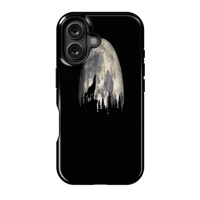 iPhone 16 StrongFit Wild Solitary Wolf by Joanna Vog