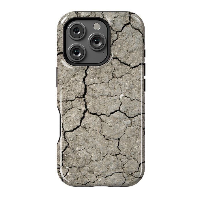 iPhone 16 Pro StrongFit Dried-out Cracked Soil by Andrea Haase