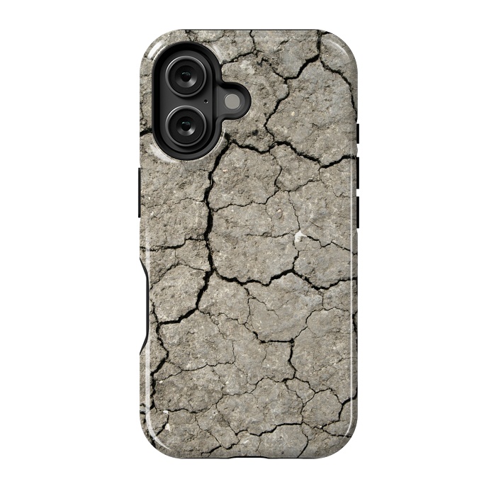 iPhone 16 StrongFit Dried-out Cracked Soil by Andrea Haase